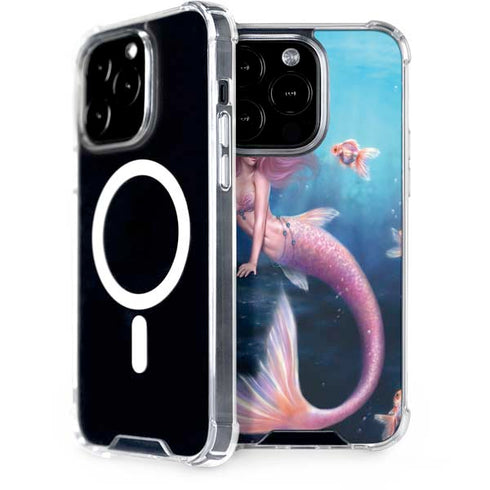 Aurelia Mermaid with Fish by Rachel Anderson iPhone 15 Pro MagSafe Case